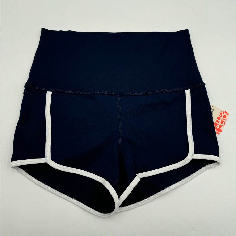NWT FP Movement Free People Island Time Navy Active Bike Short